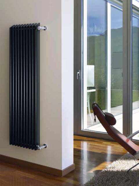 radiator negru, Calorifer vopsit, radiatoare moderne, radiator vertical